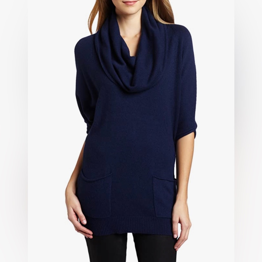 BCBGMAXAZRIA Aspen Saddle Sleeve Tunic Sweater